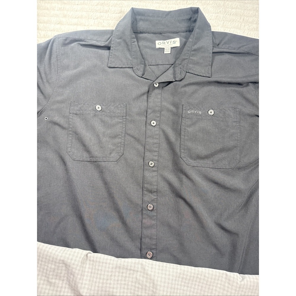 Orvis Men 2XL Lot Of 4 Short Sleeve Button Up Outdoor Camp Fishing Hike Classic - Picture 14 of 16